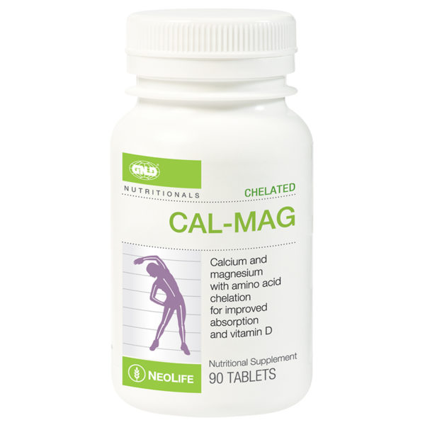 Neolife Chelated Cal-Mag with 500 IU Vitamin D3 - 90 Tablets (Single)